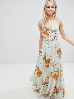 ASOS floral maxi dress
